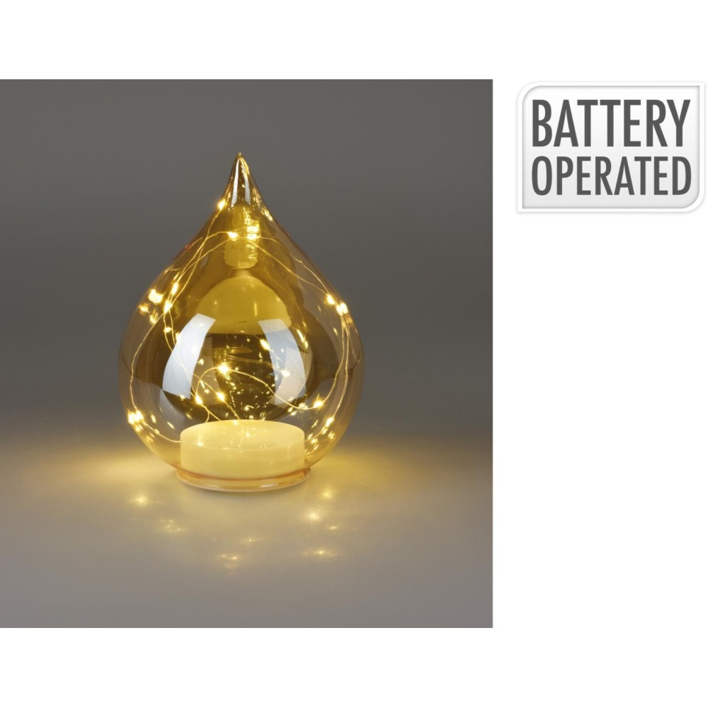 GOCCIA VETRO H24 20LED AMBRA